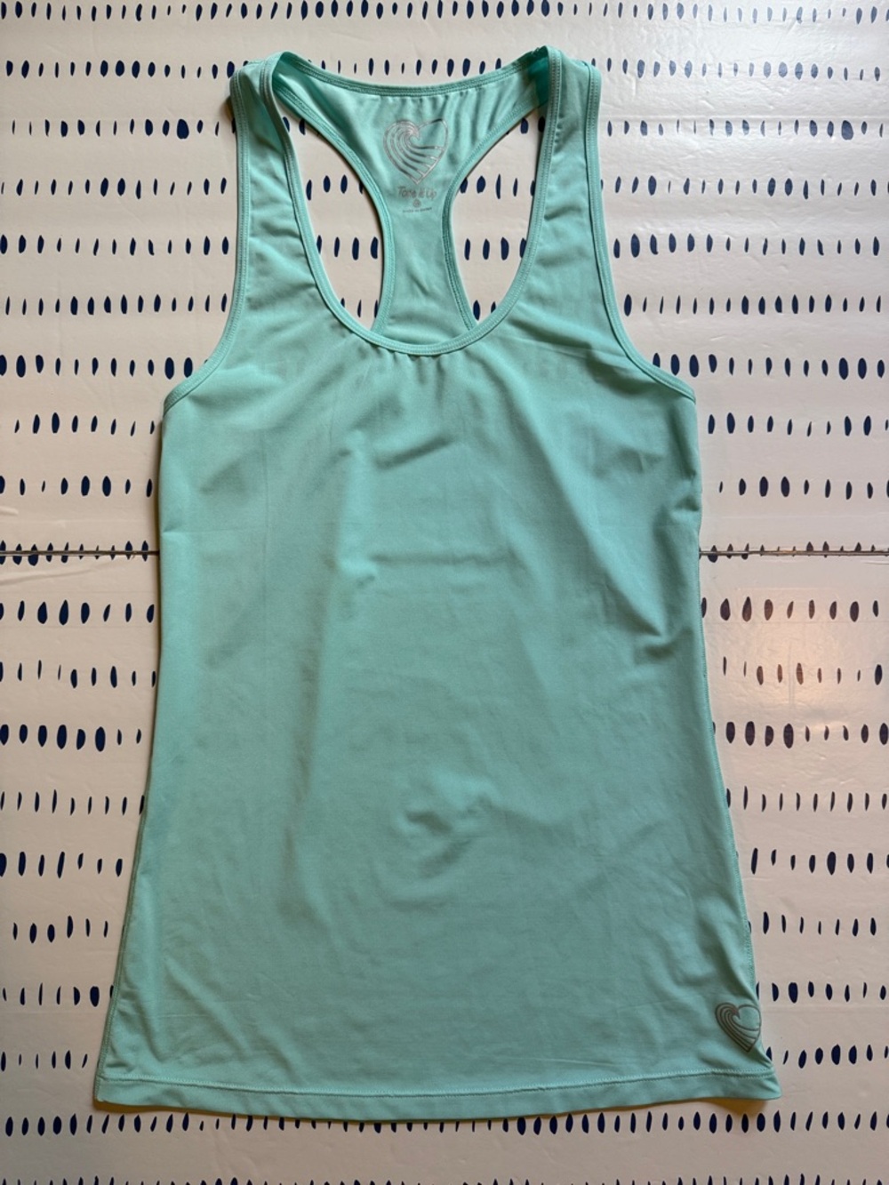 Tone It Up Turquoise Racerback Tank Top